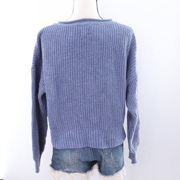 GAP | Ribbed Knit Sweater Small Cotton Balloon Sleeve - Picture 4 of 6